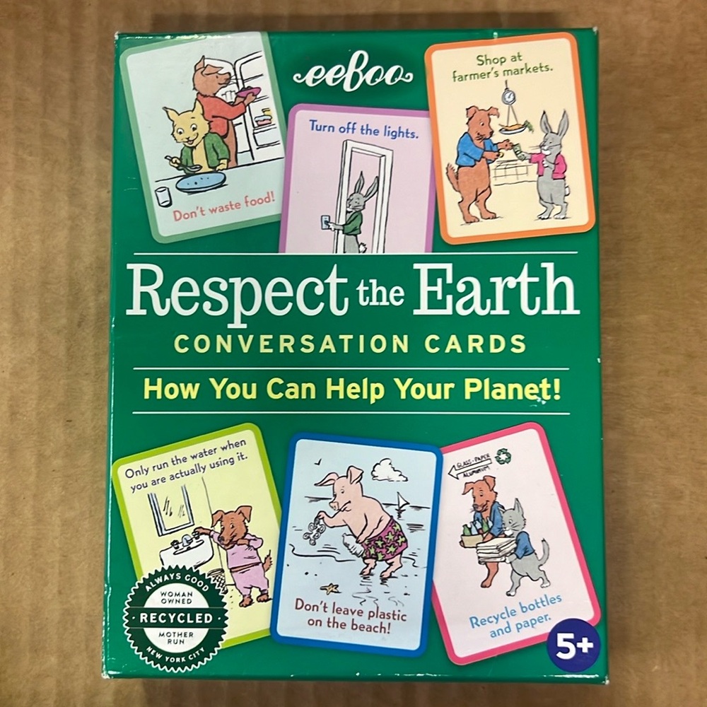eeBoo Respect the Earth Conversation ages 5 and up